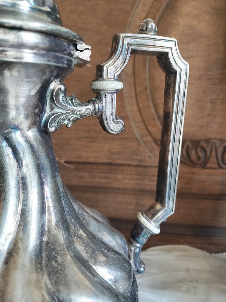 フランス アンティーク 銀メッキ ティーポット 1900年 美品 - メルカリ