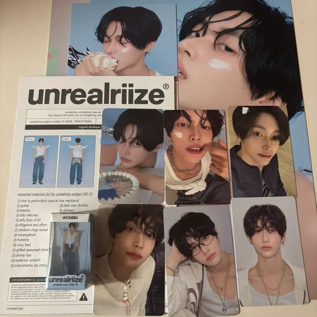 【新品未使用】wonbin ウォンビン　RIIZE ジャケット　トレカ&メッセ付 Riize ウォンビン トレカ Lucky weverse Japan 特典 - メルカリ