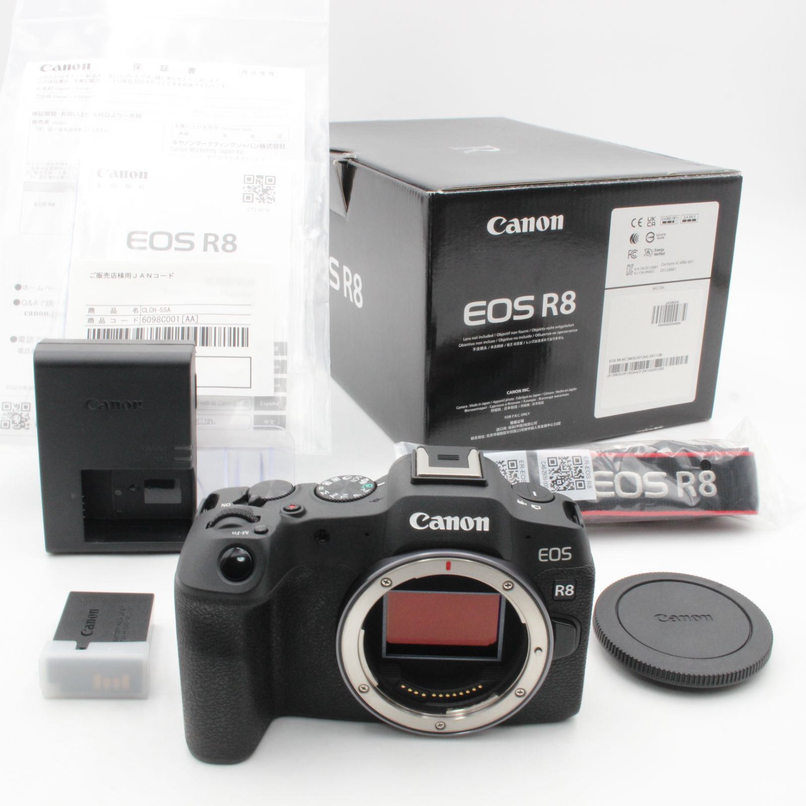 極美品】 Canon キヤノン EOS R8 ボディCANON キャノン 元箱(内部緩衝