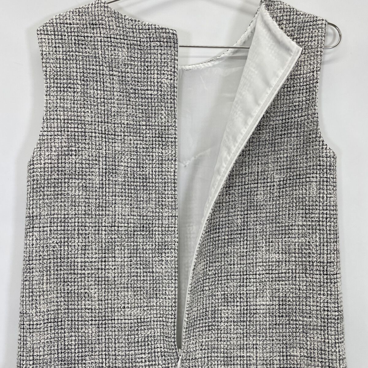 sheller シェリエ ﾎﾜｲﾄ SL172030606 ﾎﾞｯｸｽﾌﾟﾘｰﾂﾂｲｰﾄﾞﾐﾆﾄﾞﾚｽﾜﾝﾋﾟｰｽ F