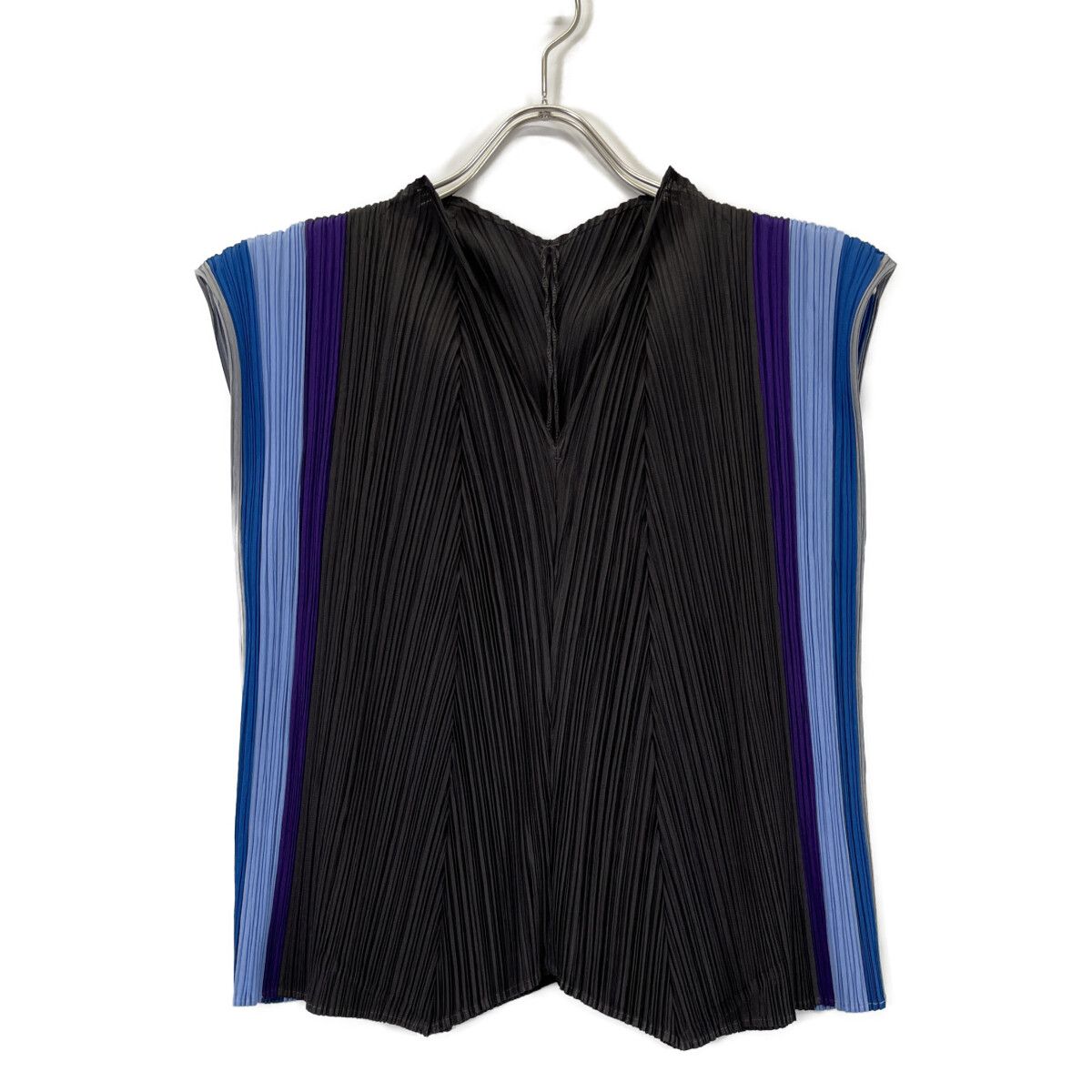 PLEATS PLEASE プリーツプリーズ PP23-JJ681 ﾀﾞｰｸﾌﾞﾗｳﾝ×ﾌﾞﾙｰ×ﾊﾟｰﾌﾟﾙ V