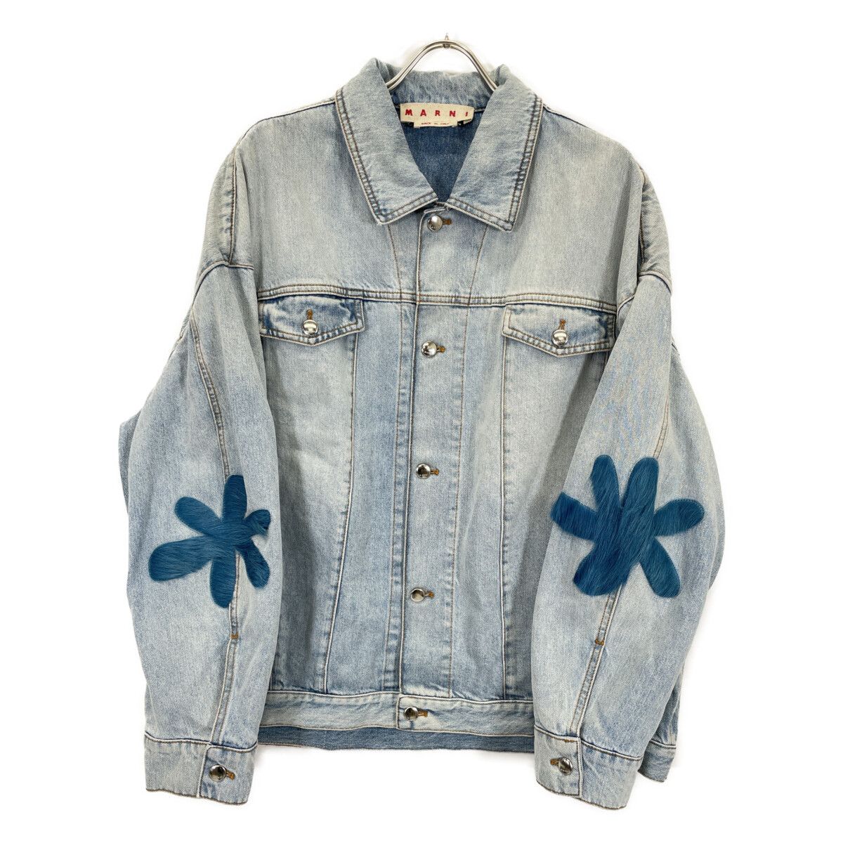 MARNI マルニ 22SS ﾌﾞﾙｰ GIJD0183NX ﾃﾞﾆﾑｼﾞｬｹｯﾄ 40 - メルカリ