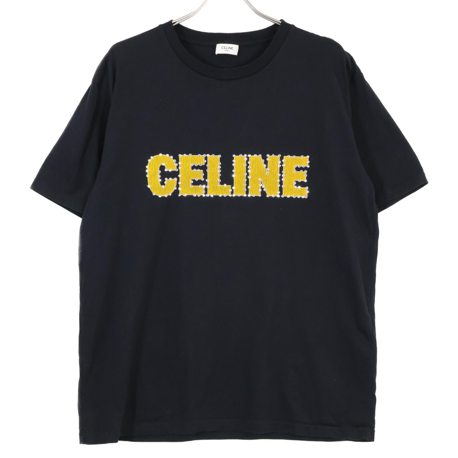 CELINE セリーヌ 2X15M671Q ﾌﾞﾗｯｸ ｸﾗｯｸﾛｺﾞｽﾄｰﾝﾃﾞｻﾞｲﾝTｼｬﾂ S - メルカリ