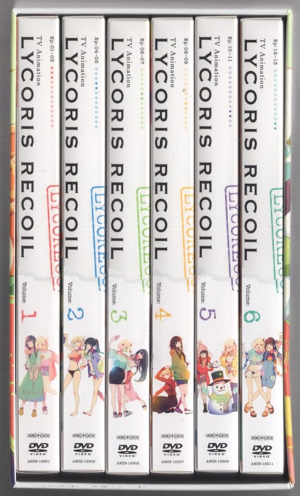  アニメDVD BOX付 リコリス リコイル 完全生産 版 全6巻 セット アニメ DVD
