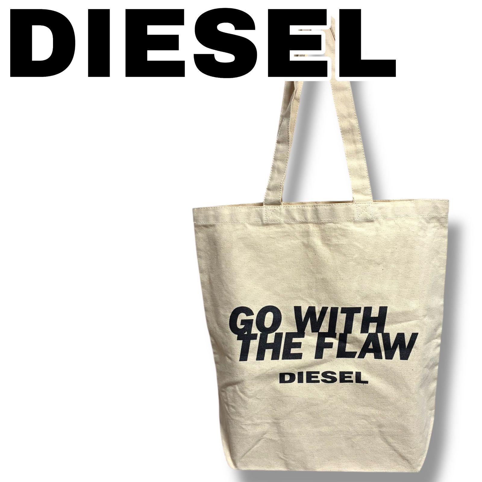 DIESEL ディーゼル オフホワイト メンズ レディース ユニセックス ロゴ 