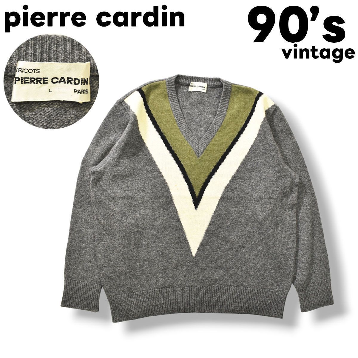 韓国製 90s pierre cardin コットン アクリル ニット 【公式通販】