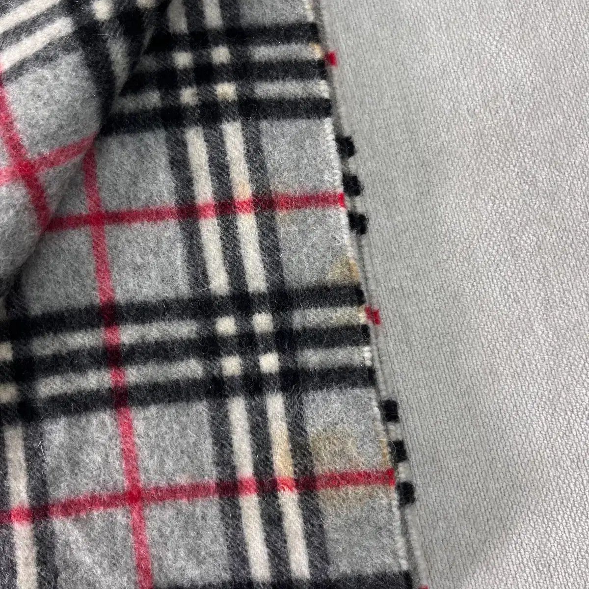 【美品】BURBERRY マフラー カシミア グレー ノヴァチェック バーバリー ノバチェック グレー カシミヤ マフラー ストール ユニ