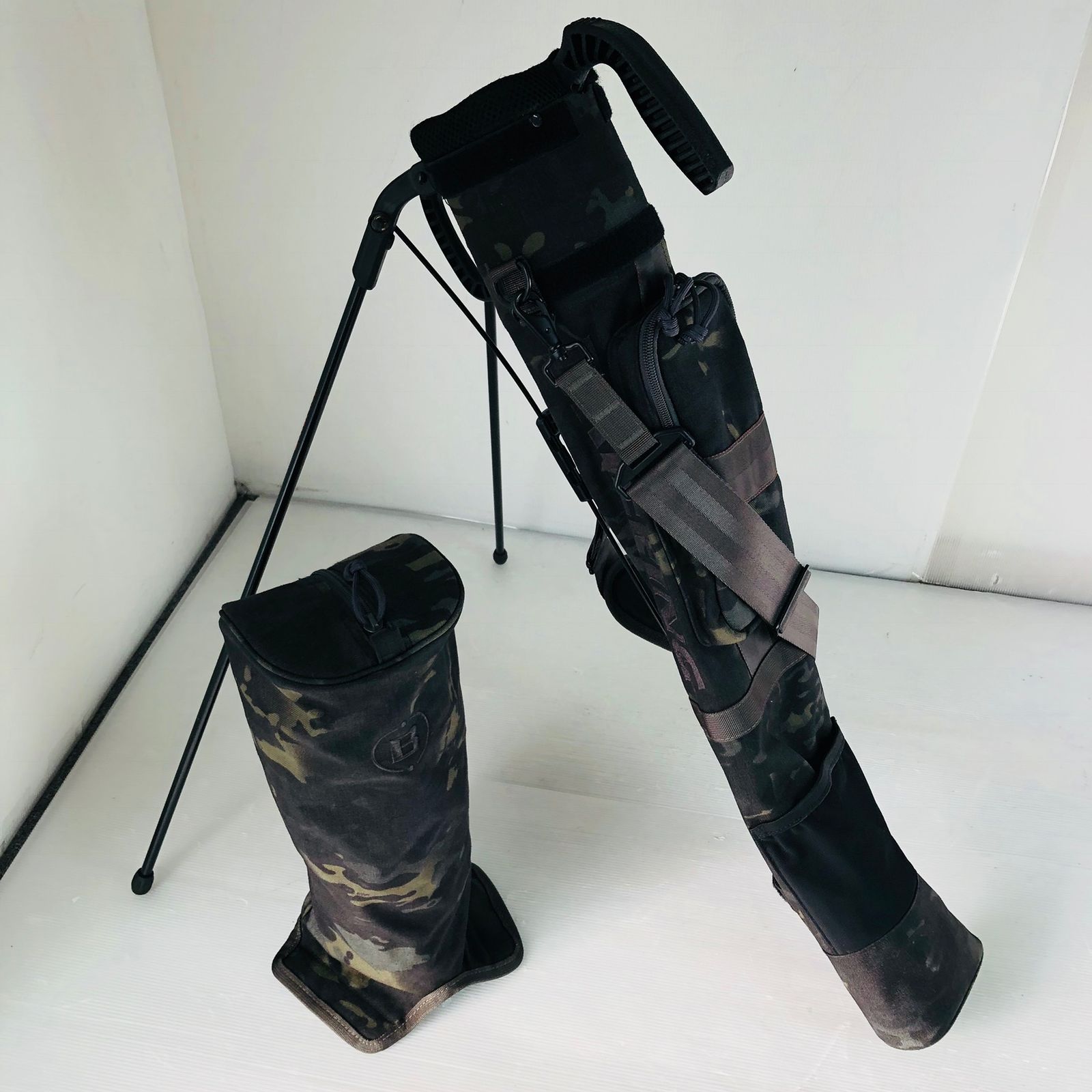 BRIEFING カモフラージュ セルフスタンドバッグ　迷彩　ゴルフ　練習 BRIEFING ブリーフィング カモフラ セルフスタンド クラブバッグ