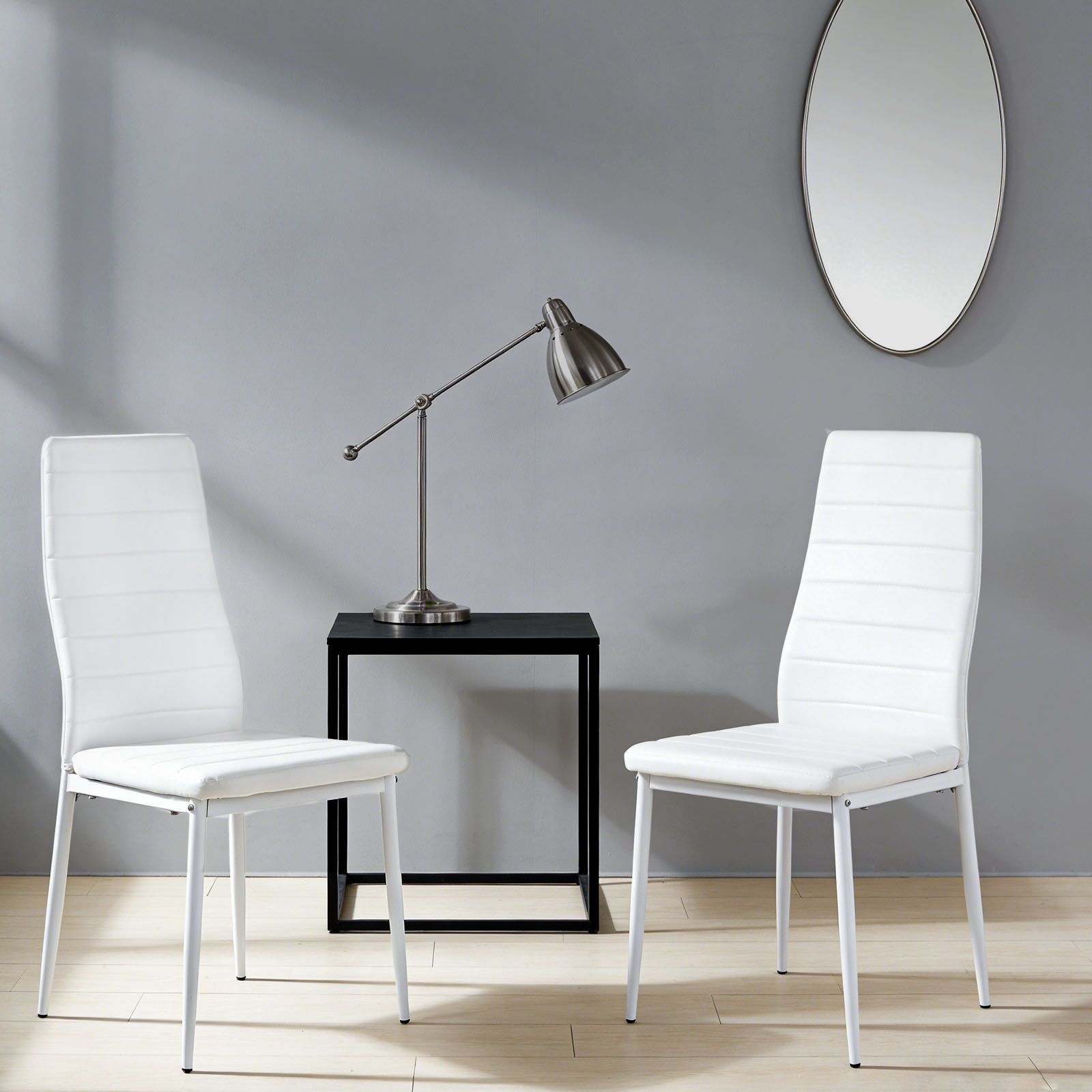 ダイニングチェア 4脚セット レザー 椅子 イス 食卓椅子 レトロ 北欧