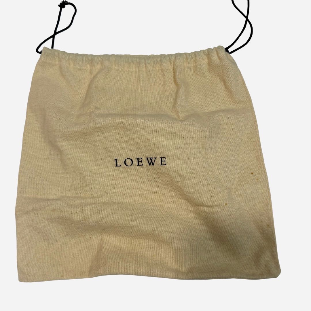 超美品！LOEWE ロエベ ロゴ型押し レザー クロスボディ ショルダー 