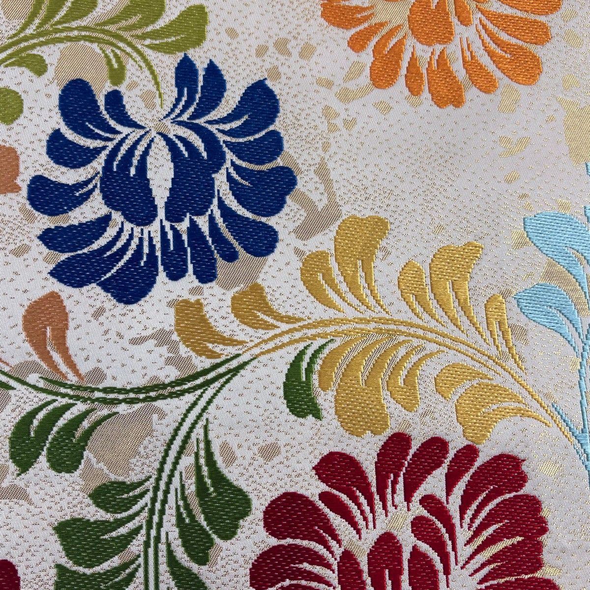 川島織物 正絹 九寸名古屋帯 アイボリー 花唐草 美品 川島織物 正絹 九寸名古屋帯 アイボリー 花唐草 美品 帯 | 着物スタイル