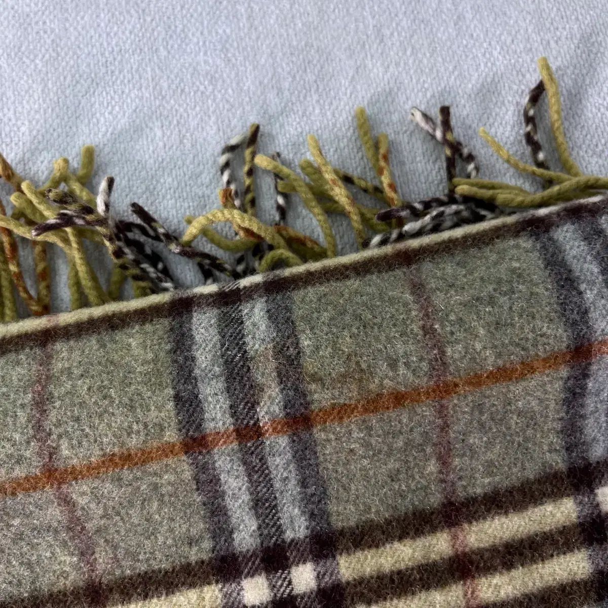 バーバリー ノヴァチェック ラムウール グリーン マフラー - メルカリ