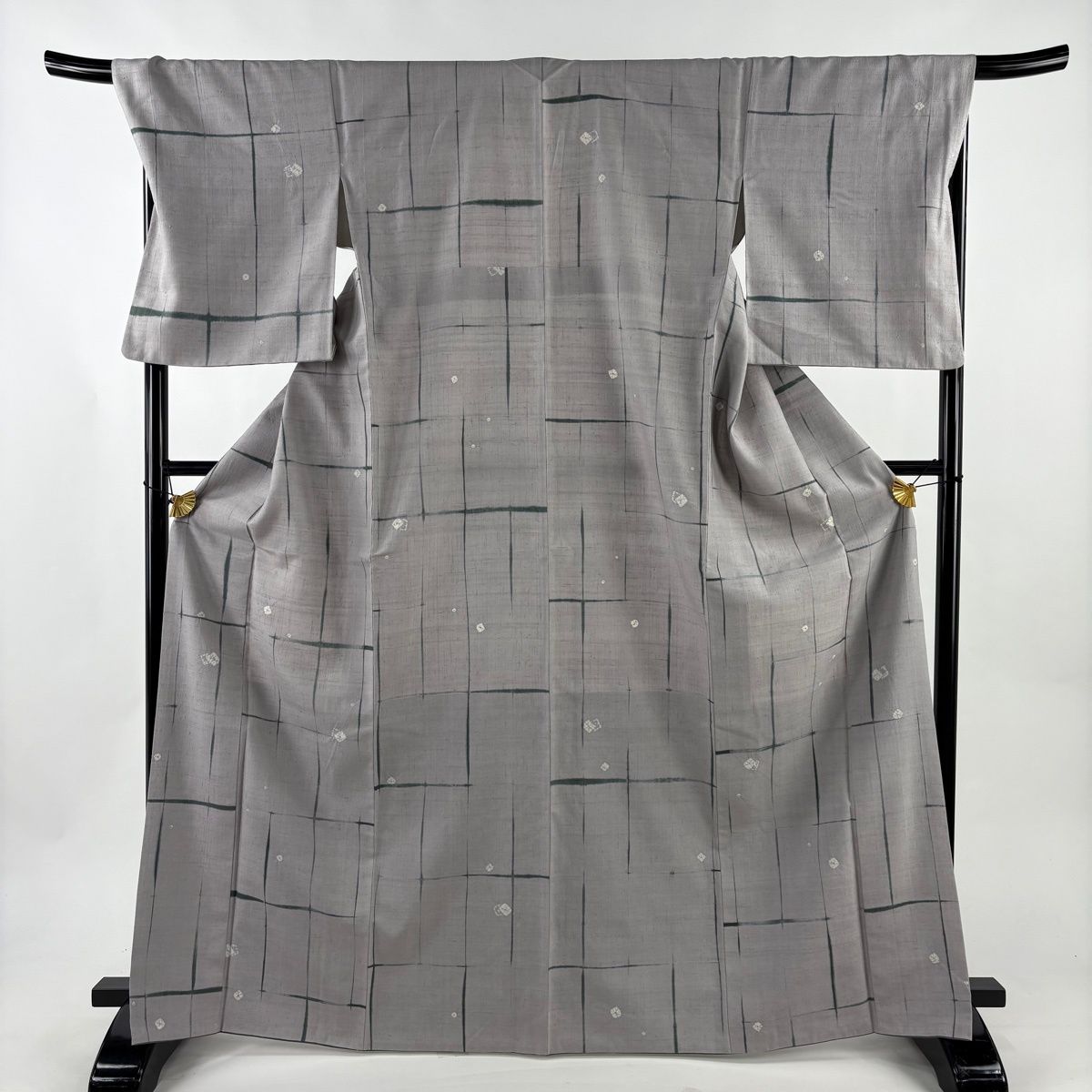 RY　未着用　ロング丈小紋　裄68.5　紬　雪輪　刺し子&名古屋帯 雪輪 | 2025単衣 | 商品情報 | シルック®きもの | TORAY