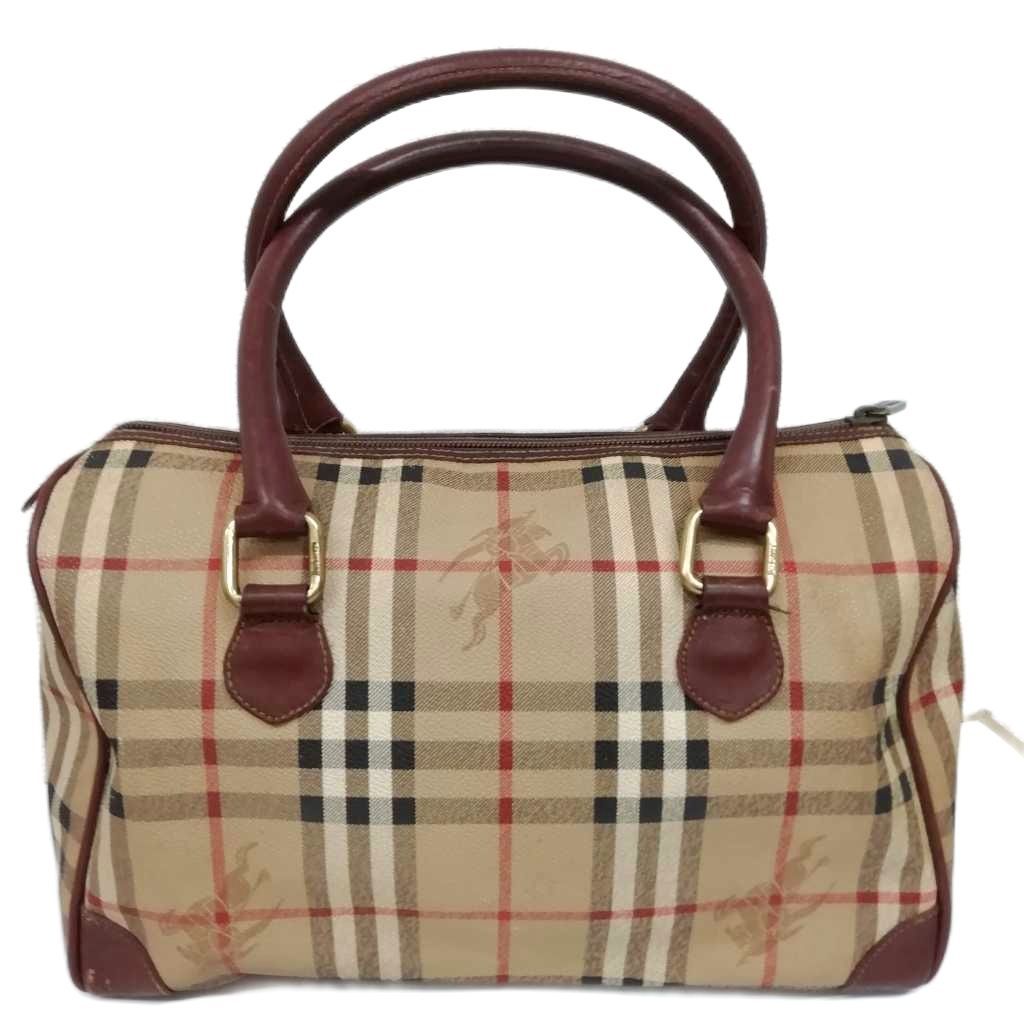 ヴィンテージ　バーバリーズ ボストンバッグ　シャドーホース Burberrys バーバリーズ ノバチェック シャドーホース ボストンバッグ