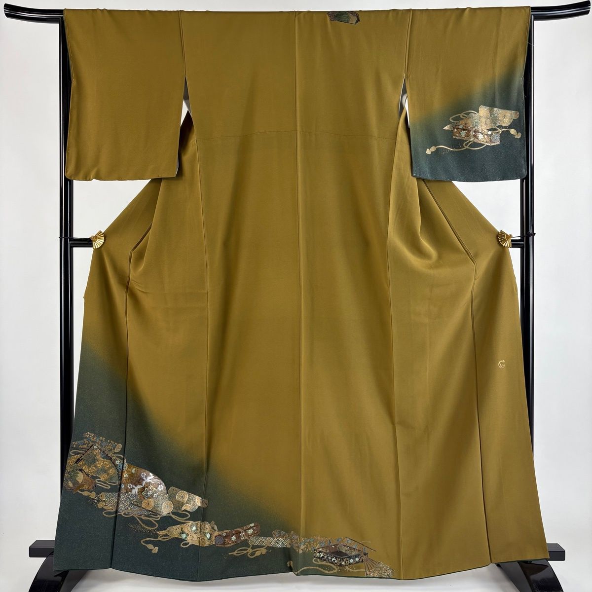 美品】 付下げ 身丈160cm 裄丈66cm M 袷 TOKI志すい 落款 琵琶 巻物