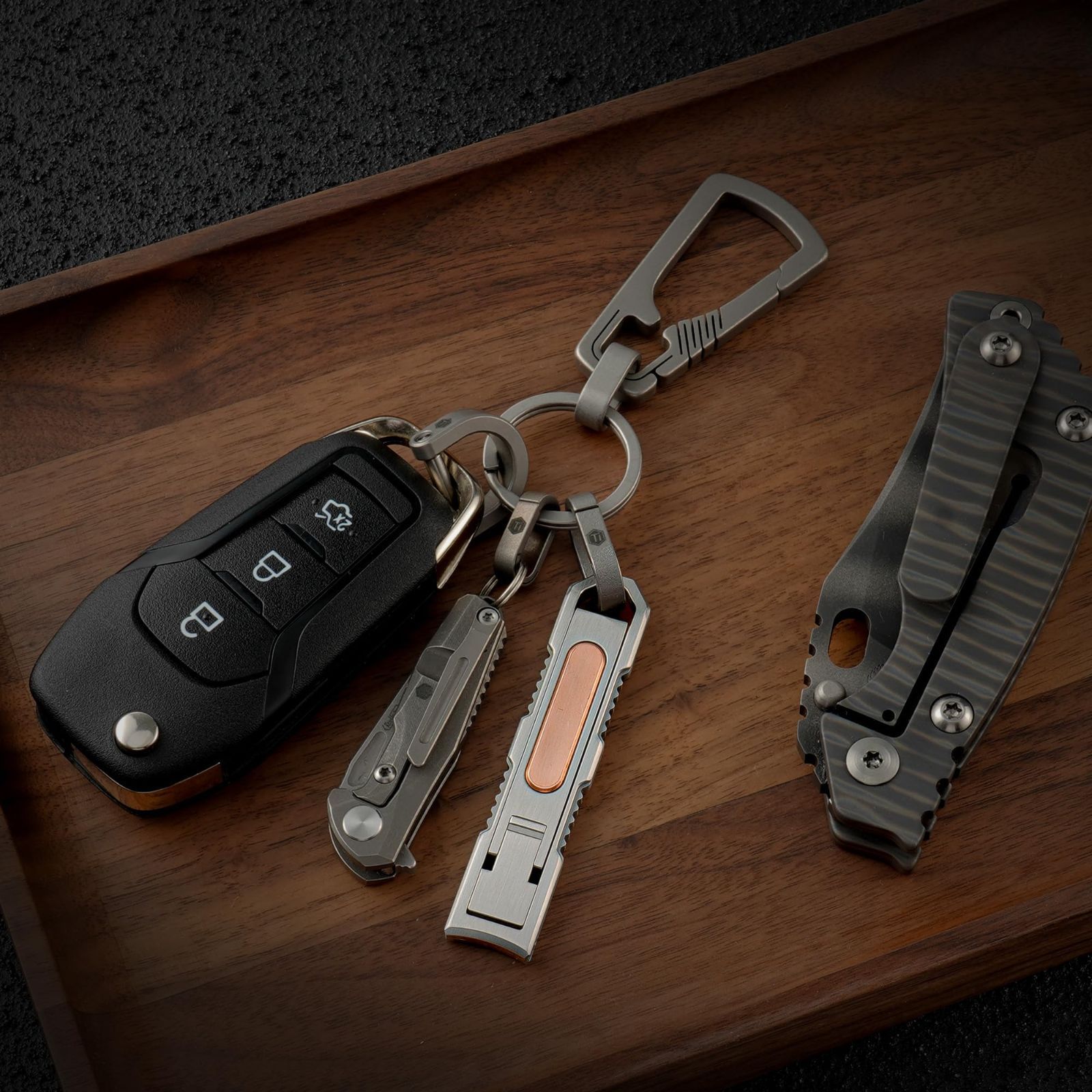 KeyUnity 爪切り 折りたたみ ステンレス 爪やすり内蔵 KN 00 つめきり キーリング付き カーブ刃 小型 薄型 軽量 ネイルクリッパー リーフタイプ スリム ツメキリ 携帯用 コンパクト 旅行 家庭 プレゼント