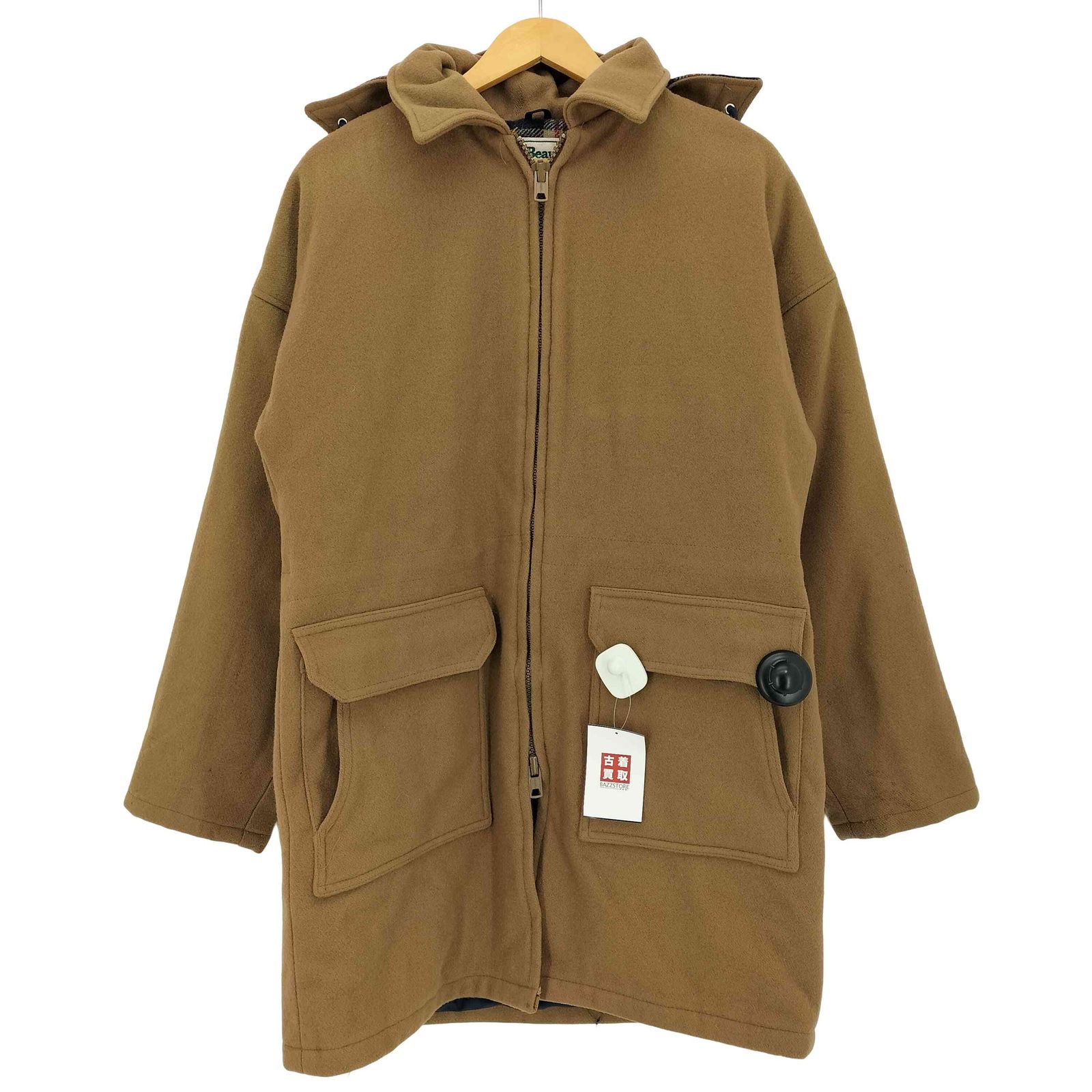 エルエルビーン L.L.Bean 80s USA製 IDEALジップ 裏地チェック フード