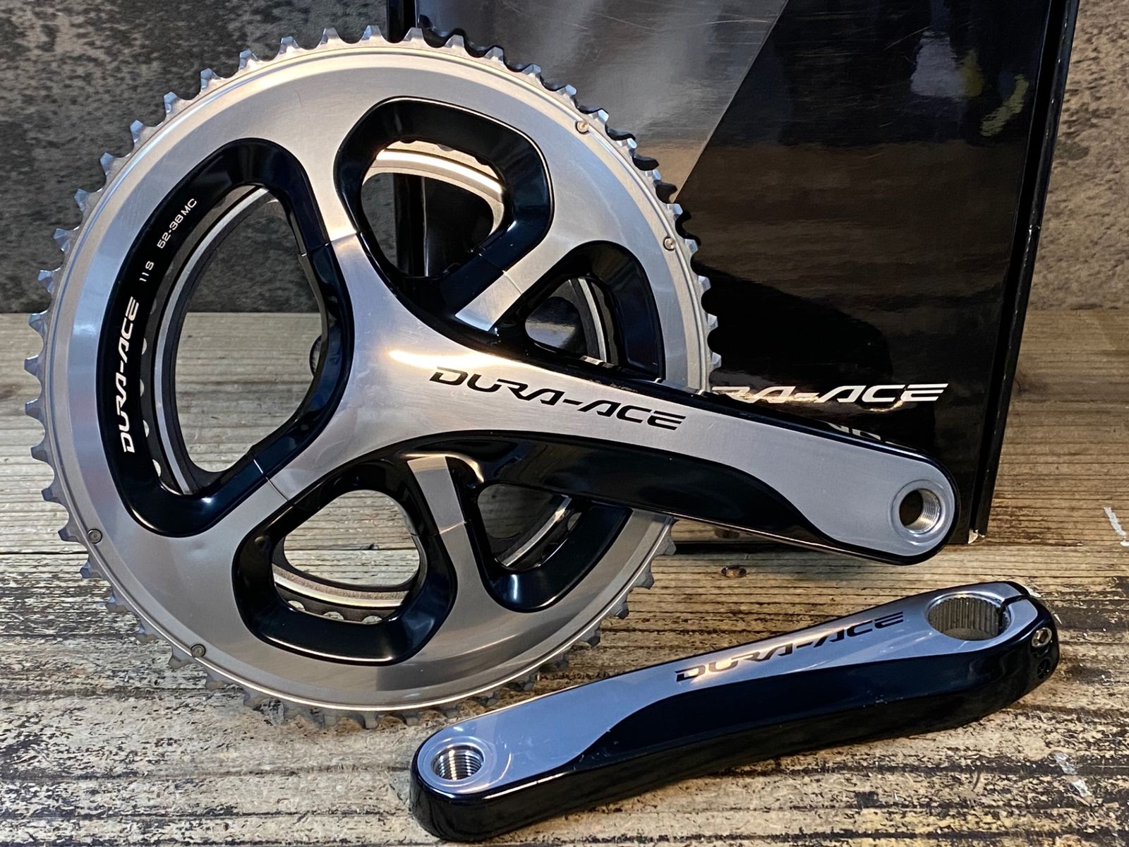 ★美品★シマノ★SHIMANO★FC-9000★左右クランクセット★ FC-9000 デュラエース クランクセット 52-38T デュラエース FC-9000 52