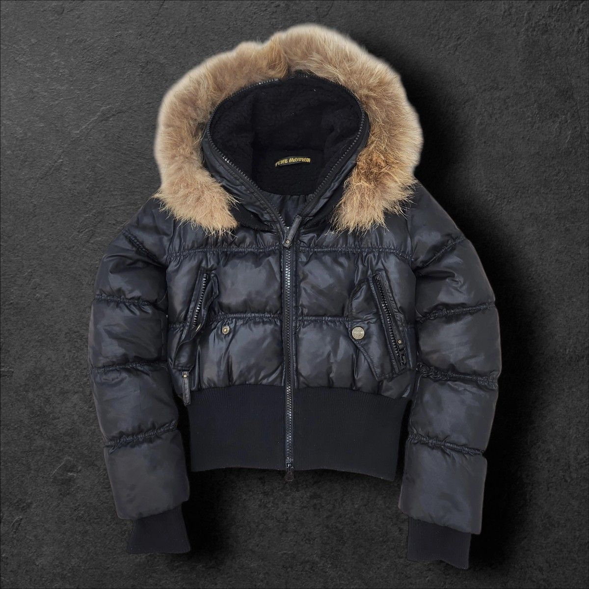 00s archive y2k grunge down jacket - dead archive grunge gimmick 