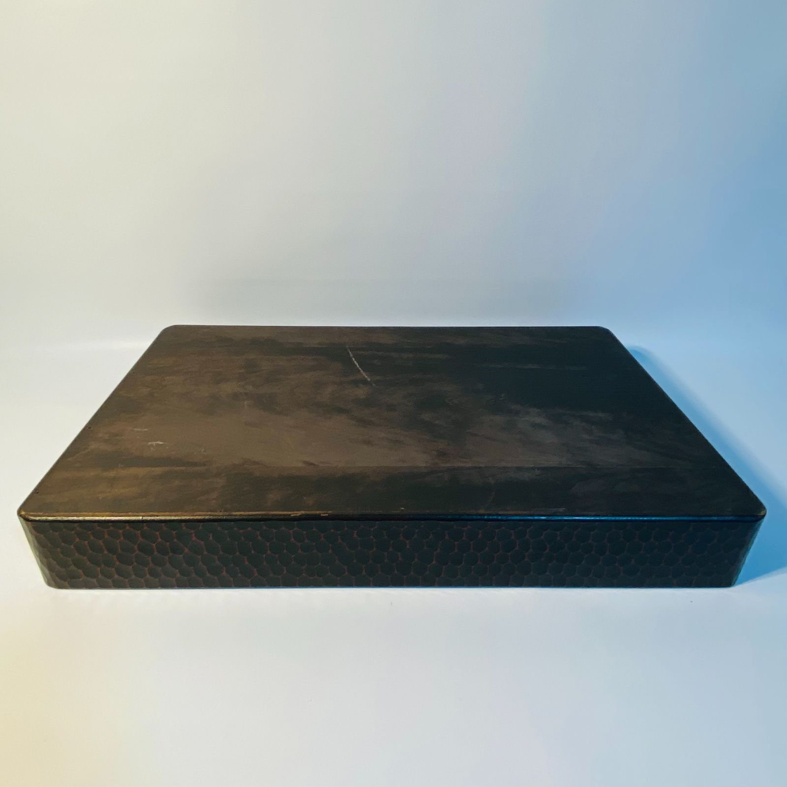 鎌倉彫 衣装盆 乱れ箱 W約57.5cm D36cm H約7.5cm 衣装箱 木製 工芸品