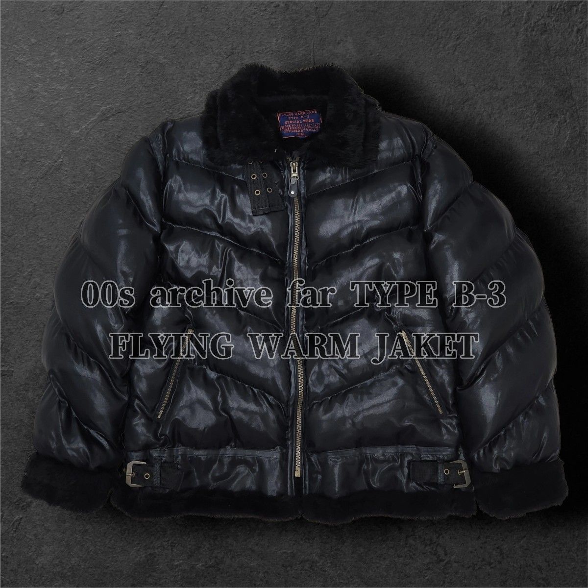 00s archive TYPE B-3 flight jacket LL y2k grunge punk お兄系