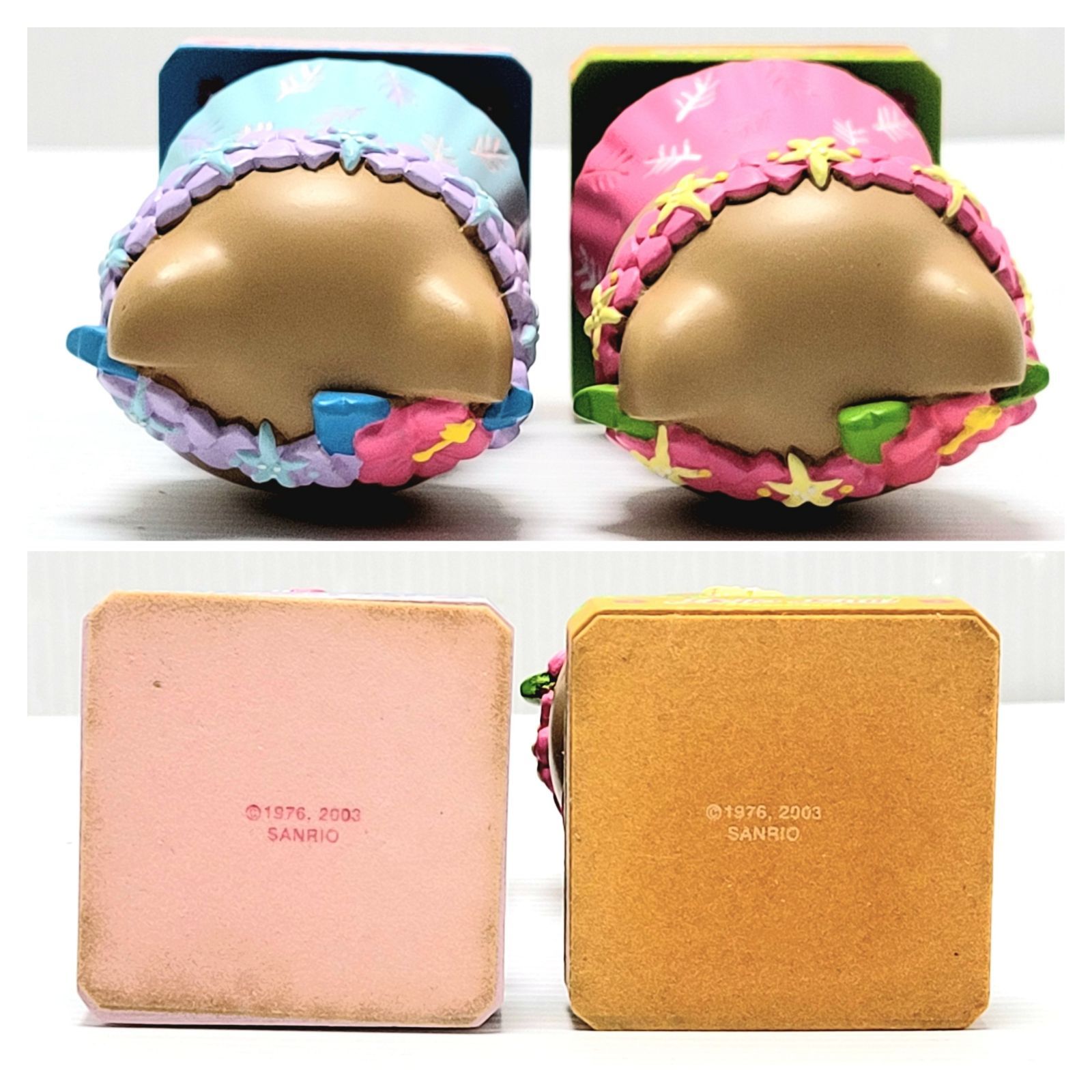 品 サンリオ ハローキティ ハワイ ボブルヘッドフィギュア 2体 コスチューム ぬいぐるみ マスコット 