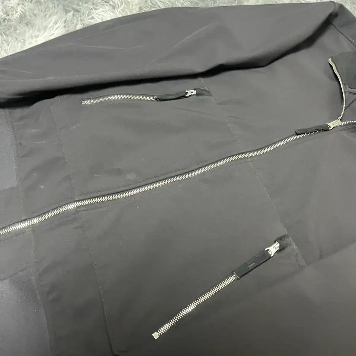 美品 STONE  ソフトシェル ジャケット ブラック XXLサイズ STONE ISLAND (ストーンアイランド) ソフトシェル フード フルジップ