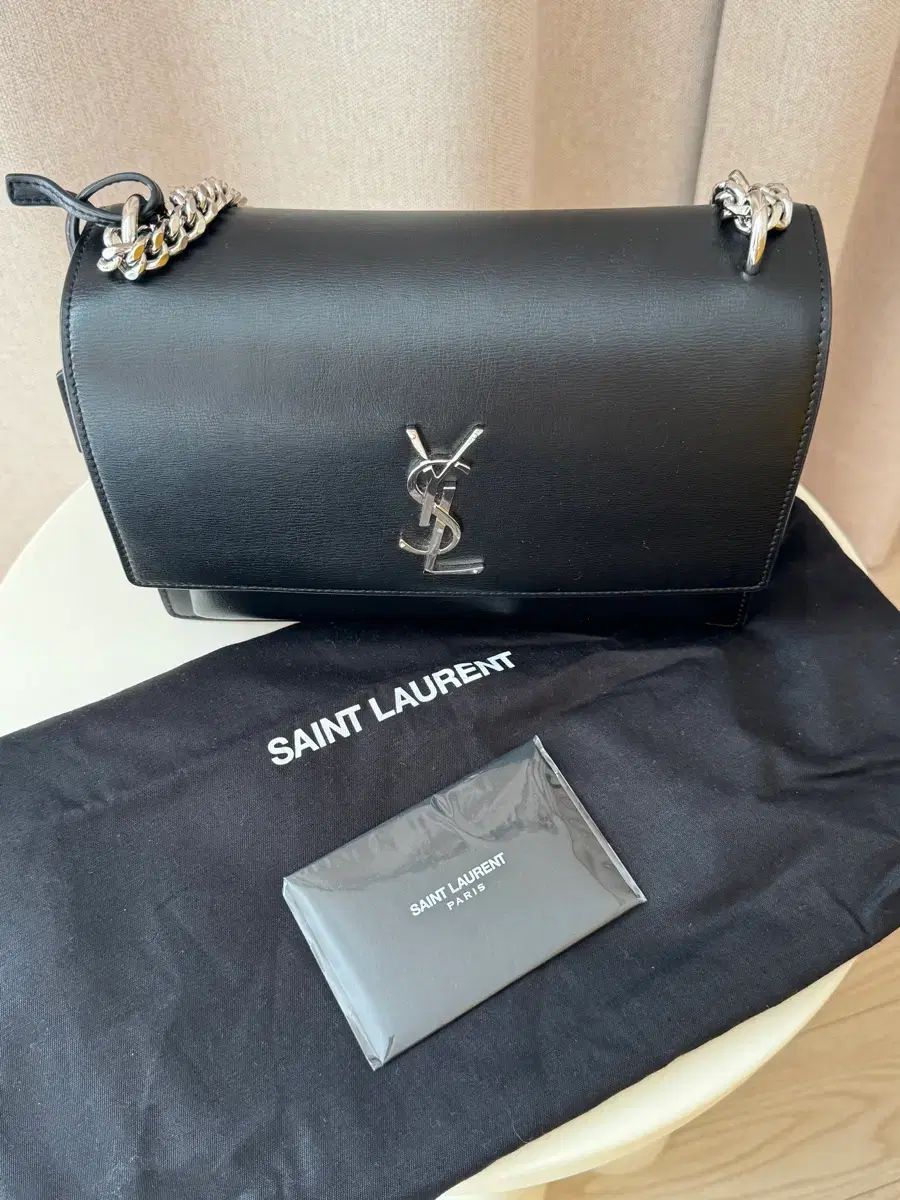Saint Laurent サンセットバッグ ブラック シルバー サンローランサンセット チェーンショルダー ブラック シルバー金具