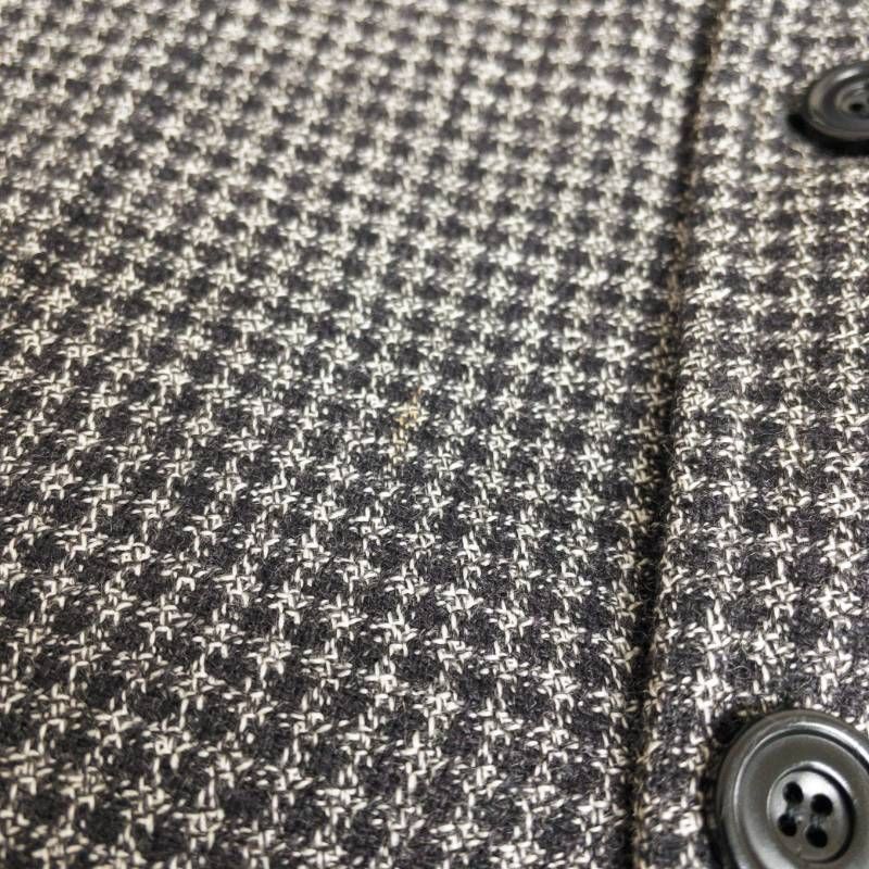 Sartorio サルトリオ テーラードジャケット チェック ウール グレー