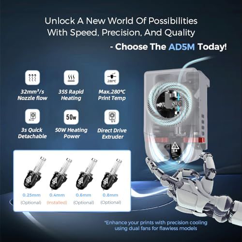  Adventurer 5 M 3 Dプリンター 完全自動レベリングFDM 最大600 mm|sの高速印刷 迅速着脱280° Cノズル 振動補償 印刷サイズ220 * 220 mms まな板 その他 キッチン 食器