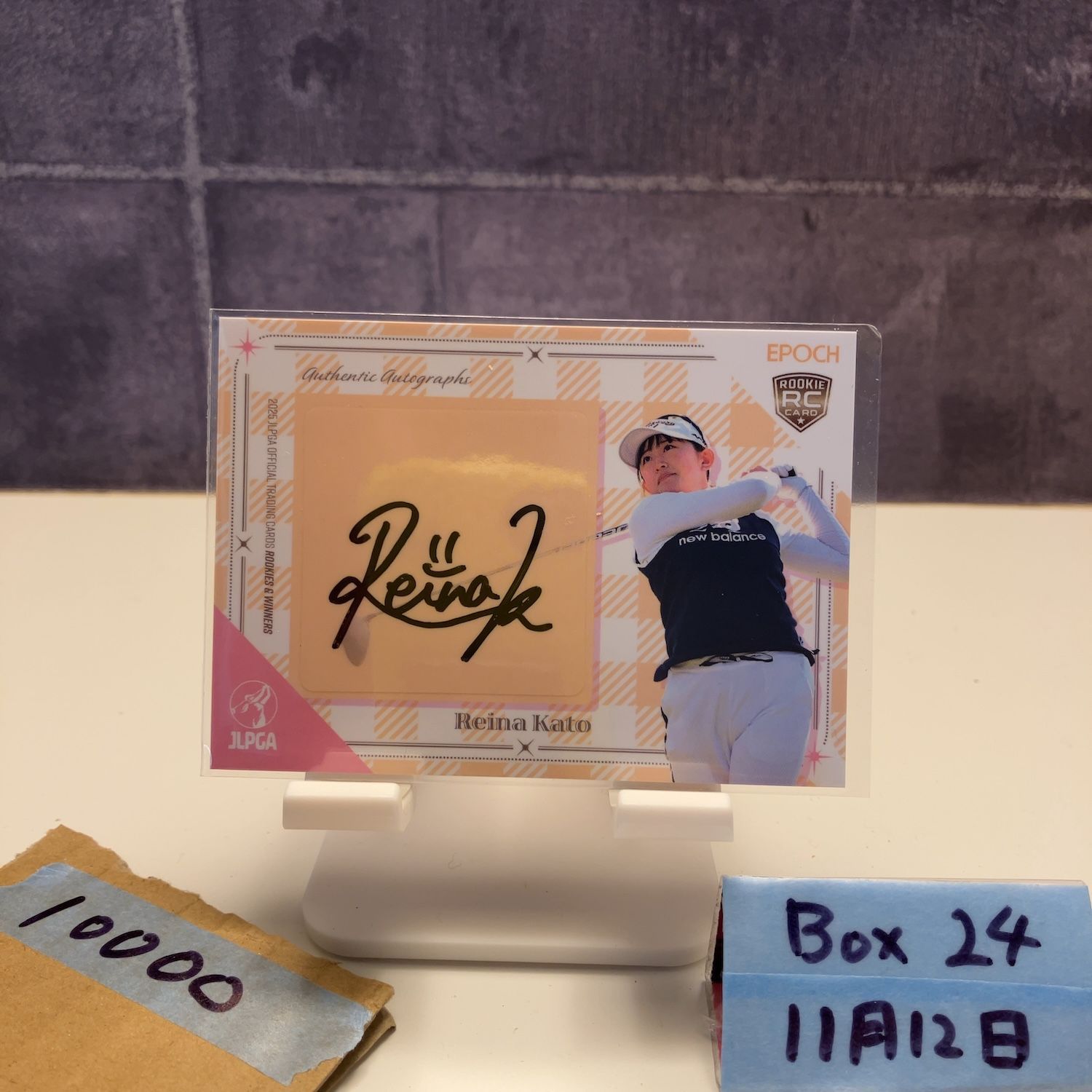 2025 EPOCH 加藤麗奈 06/15 直筆サインカード JLPGA RC ルーキー