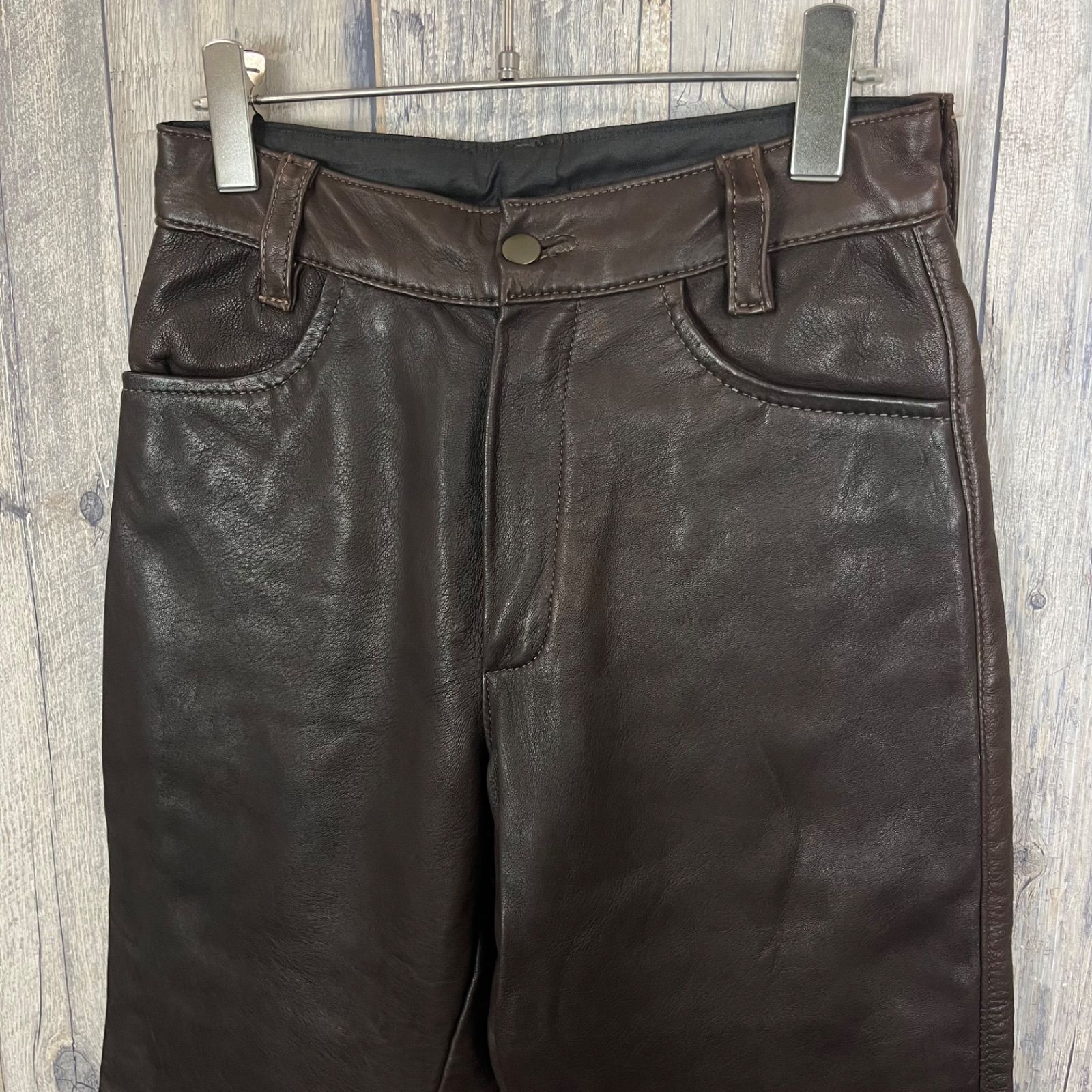 vanson USA製 レザーパンツ 33サイズ TALONジップ SAMPLE品 サンプル】vanson VANSON Leather バンソン レザー MADE IN