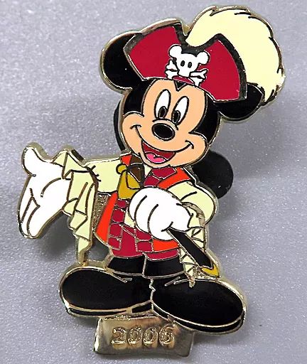 中古】バッジ・ピンズ ミッキーマウス(2006/パイレーツ) コレクタブル