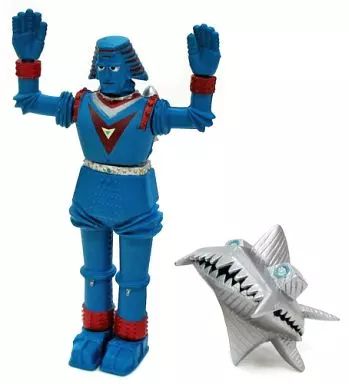 【中古】ジャイアントロボ　アイアンパワー ソフビ 中古】食玩 トレーディングフィギュア 8.ジャイアントロボ(後期カラー