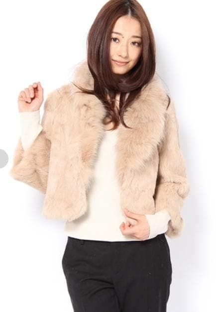 新品タグ付☆ ラビット＆フォックス ファー ショートジャケット - メルカリ