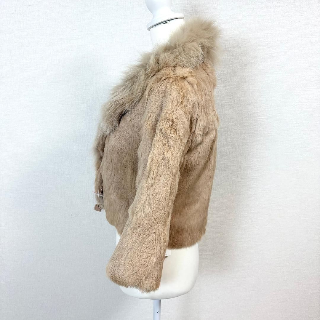 新品タグ付☆ ラビット＆フォックス ファー ショートジャケット - メルカリ