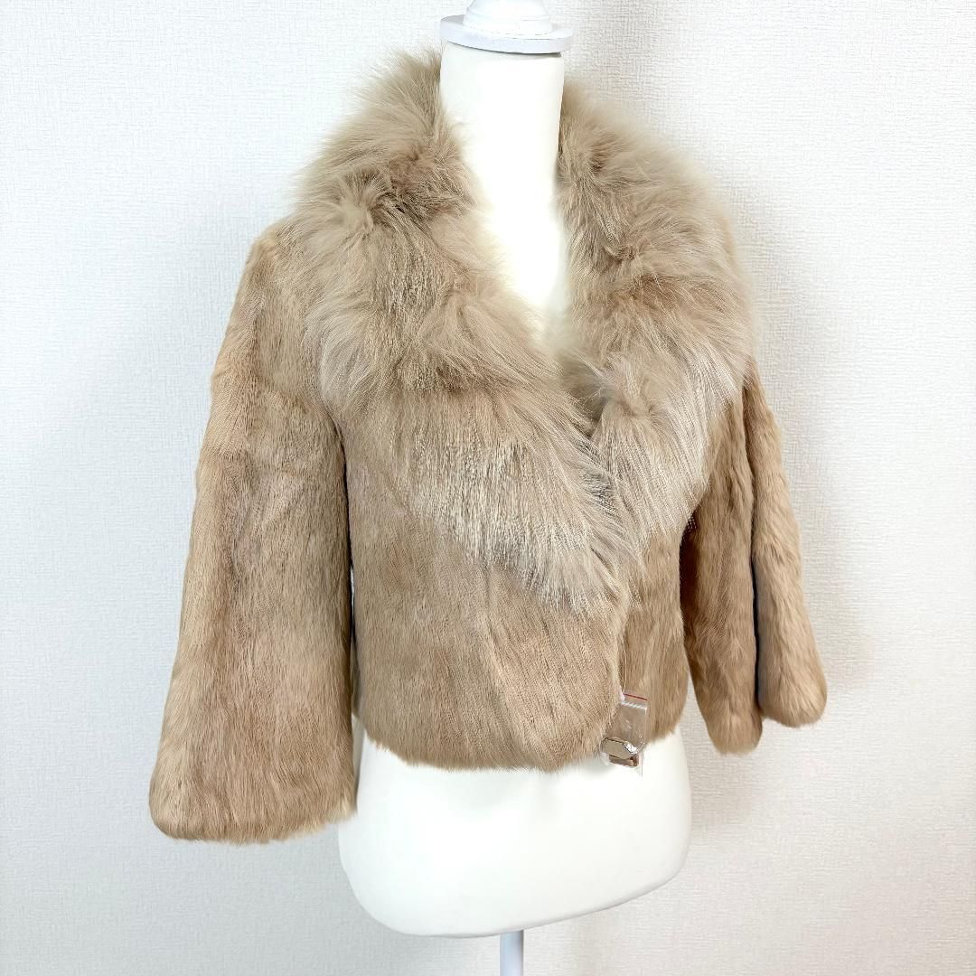 新品タグ付☆ ラビット＆フォックス ファー ショートジャケット - メルカリ