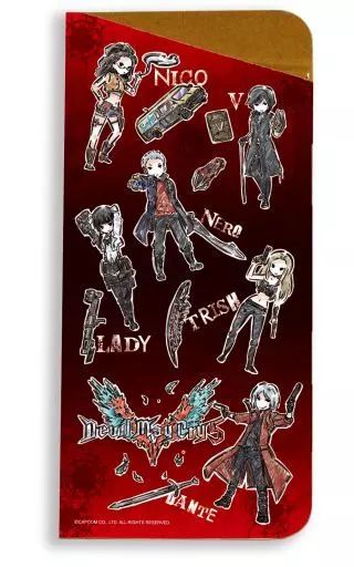 デビルメイクライ5　キャラグラスケース　ちりばめデザイン　グラフアート 中古】生活雑貨(キャラクター) 01.ちりばめ グラフアートデザイン