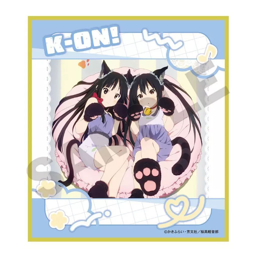 中古】紙製品 秋山澪＆中野梓 「けいおん! トレーディングミニ色紙