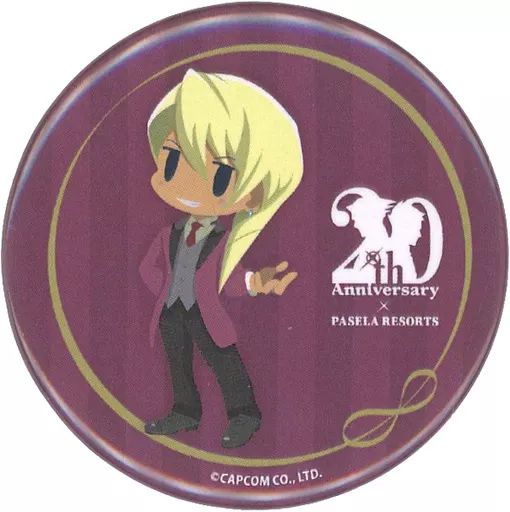 逆転裁判 カプコンカフェ 夏祭り 缶バッジ 牙琉響也 カプコンカフェで