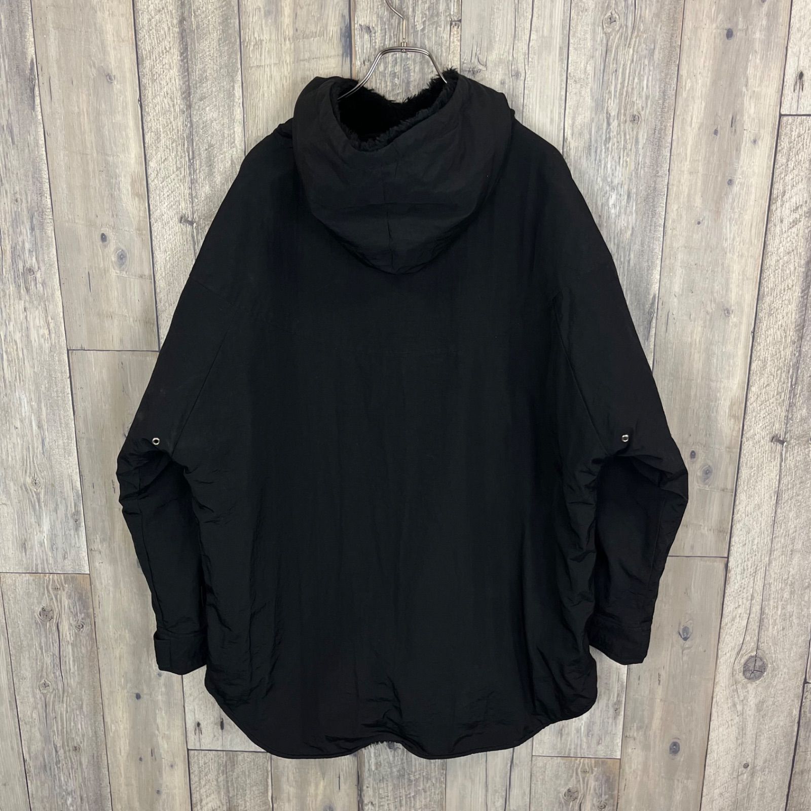 90s Satanic US ARMY ミリタリー アノラック パーカー 裏ボア ファー