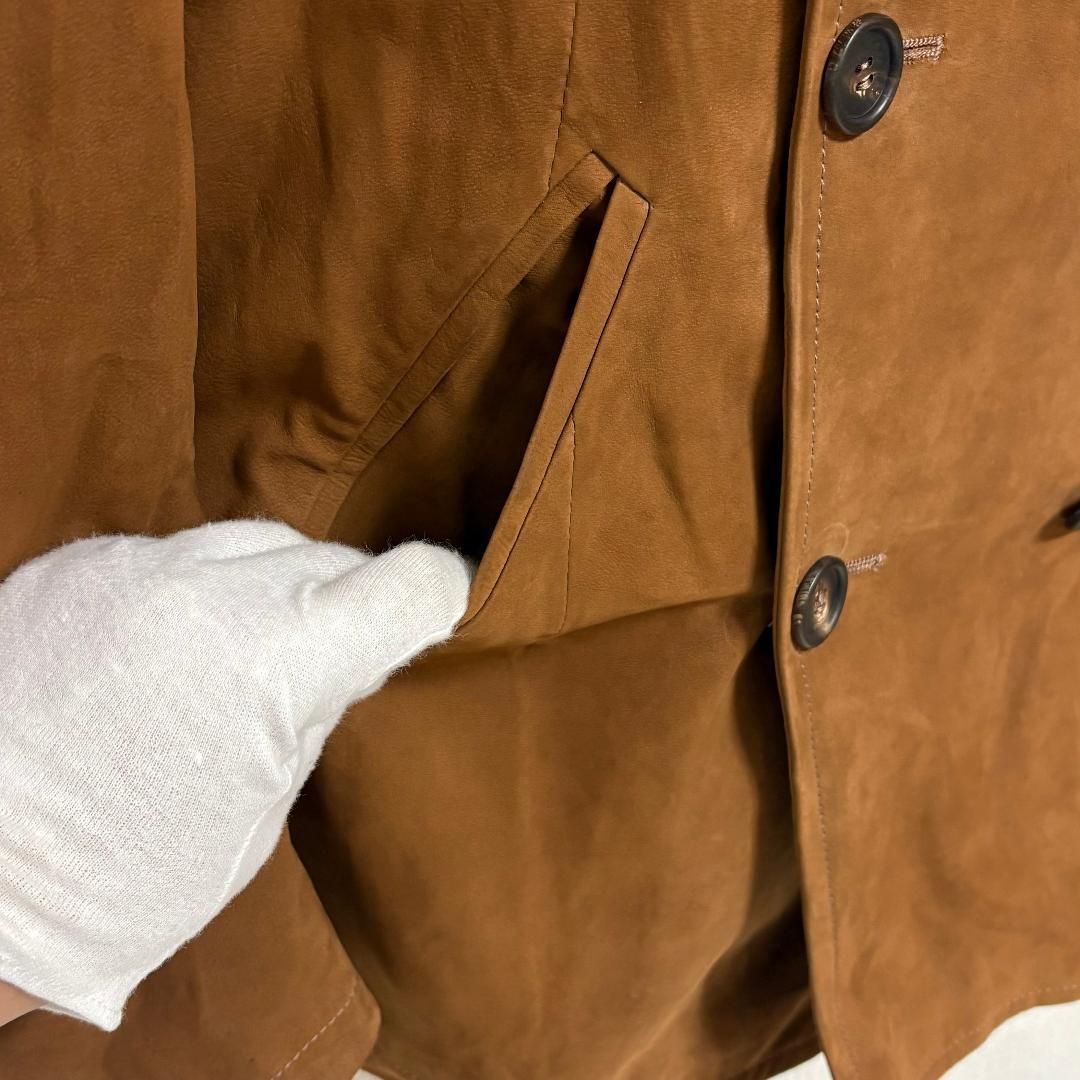 美品】 ブルネロ クチネリ 最高級ヌバック ダブルレザージャケット M