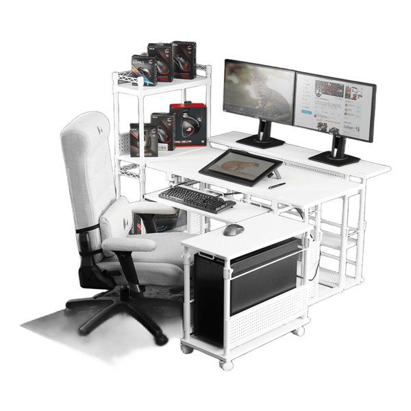 Bauhutte バウヒュッテ 昇降式L字デスク スタンダードタイプ/幅320mm