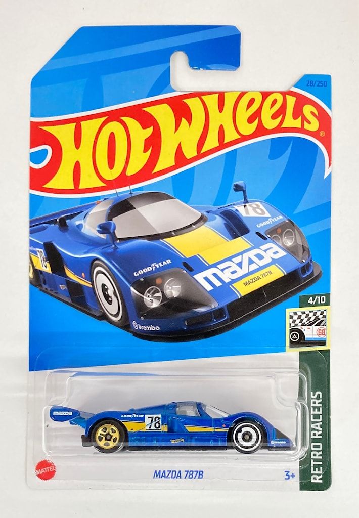 MATTEL HOTWHEELS RETRO RACERS 4/10 HNJ74 MAZDA 787B/#78 ブルーx
