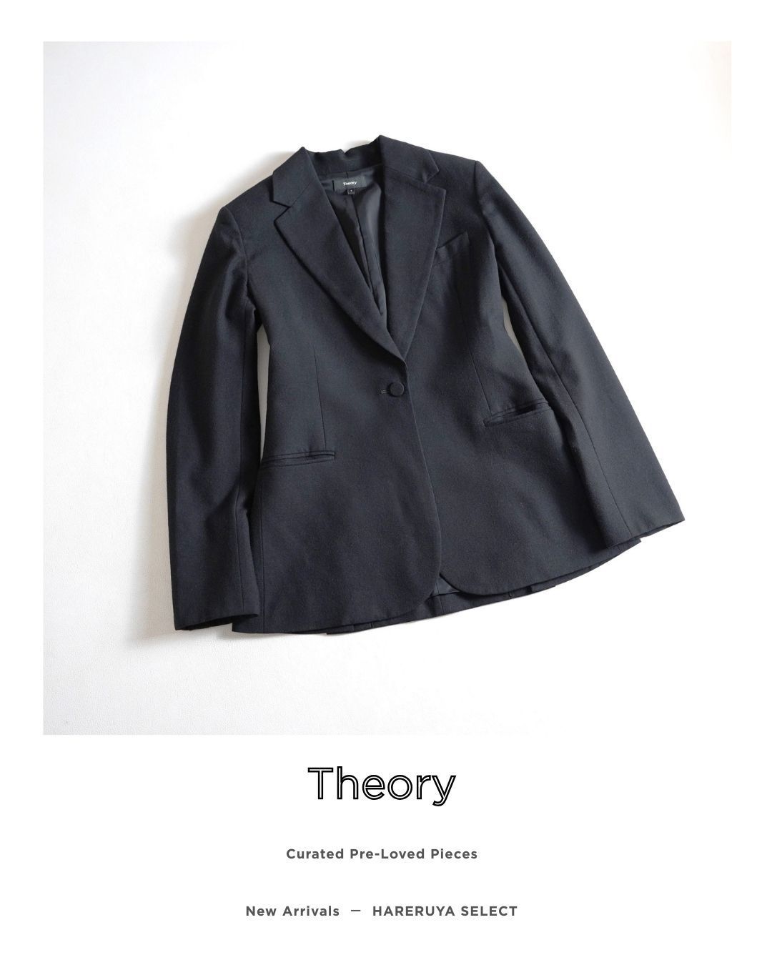 【未使用】theory セオリー テーラードジャケット ウール混 ブラック 109t*美品 Theory セオリー ウール混 テーラードジャケット 2 M
