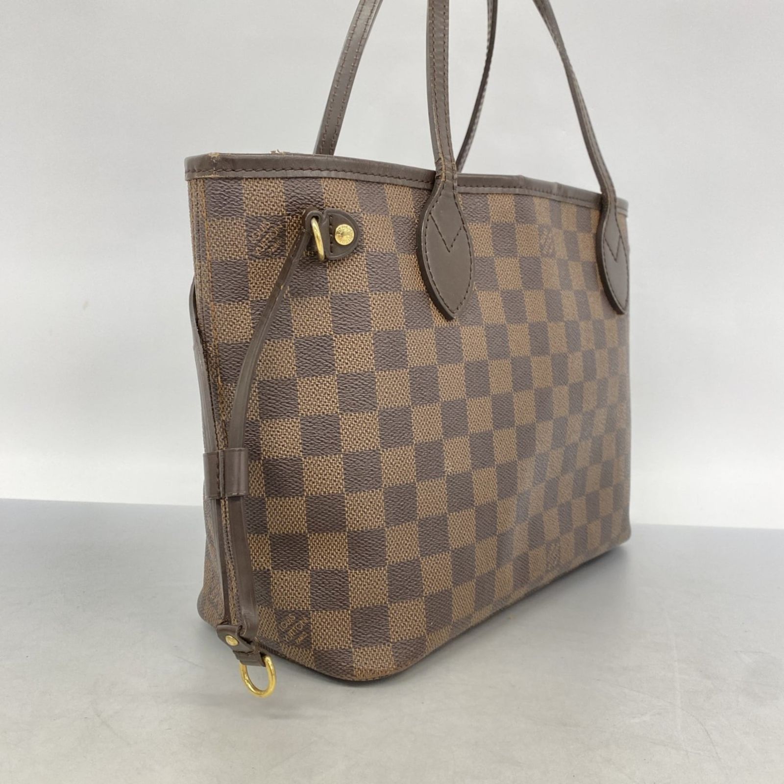 【美品】 ルイ ヴィトン ネヴァーフル MM ダミエ エベヌ トートN51105 ルイ・ヴィトン(Louis Vuitton) ルイ・ヴィトン トートバッグ ダミエ