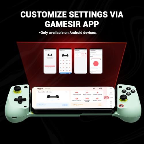  GameSir X 5 Lite モバイルゲーミングコントローラー - Android iPhone 15シリーズ|iPhone 16シリーズ iPad Mini 6|7 USB-C 対応 Type-C搭載スマホ用ゲームパッド ホール効果スティ a 844 fb 26 その他 キッチン 食器