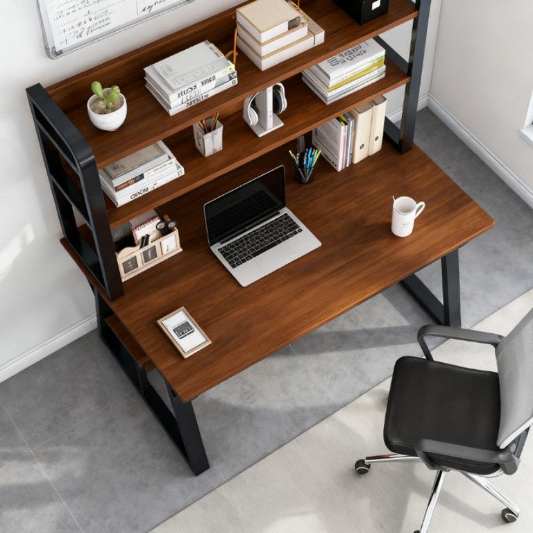 テーブル 棚付き 本棚 机 一体型 本棚 机 一体型