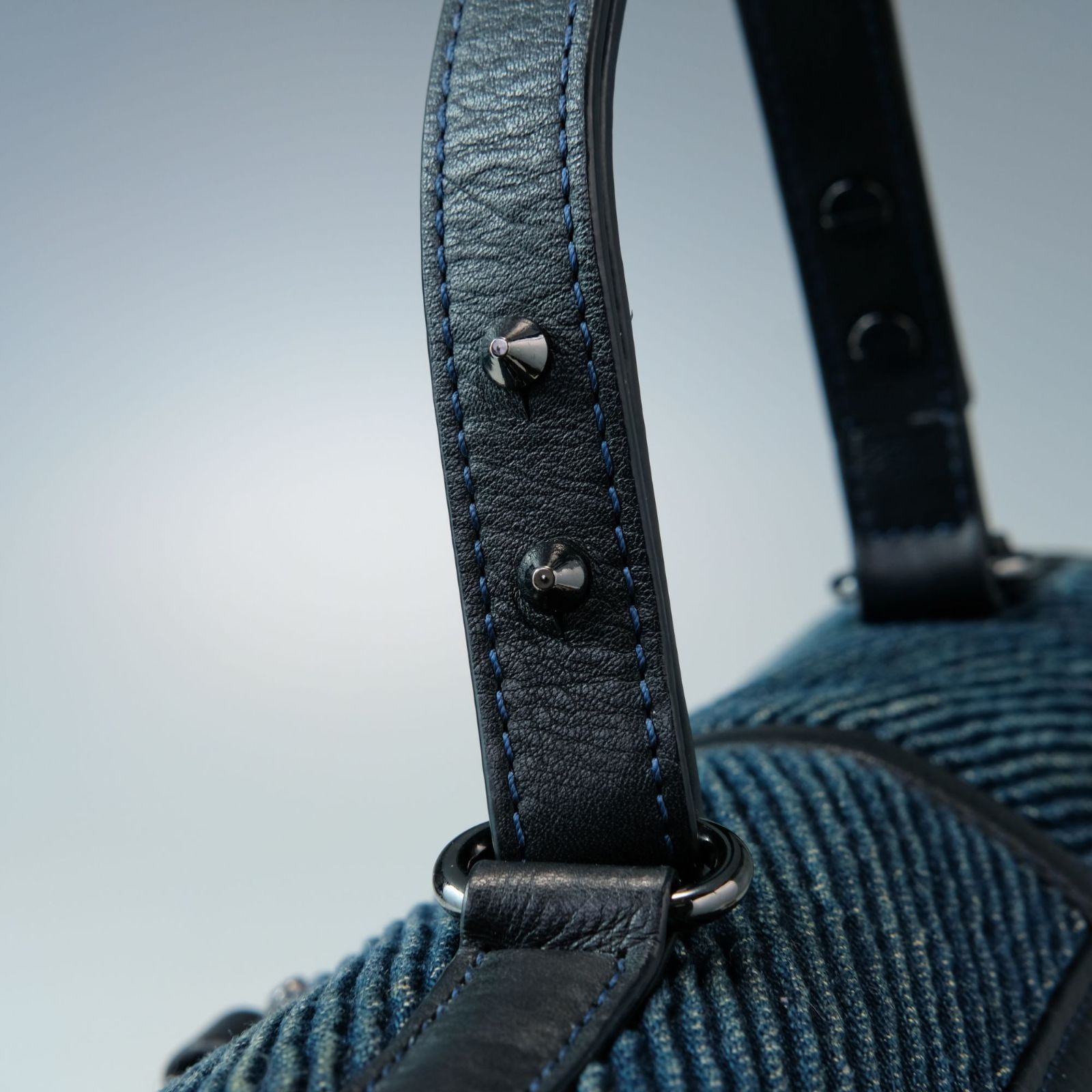 DIESEL ディーゼル デニム レザー ボストンバッグ ブラック Y2K