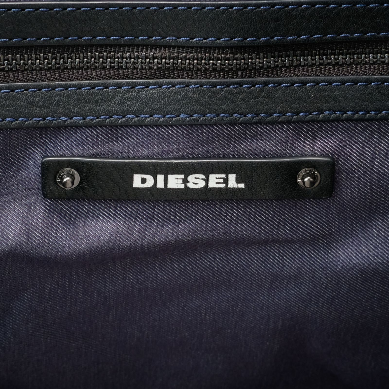 DIESEL ディーゼル デニム レザー ボストンバッグ ブラック Y2K